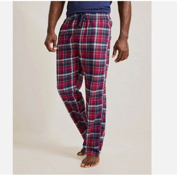 Tommy Bahama Flannel Plaid Pajama Pants $52 in Red Plaid - Picture 2 of 15